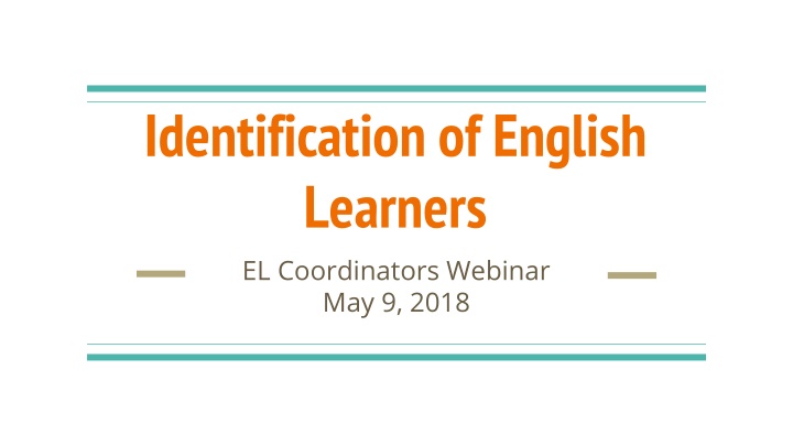identification of english learners n.w