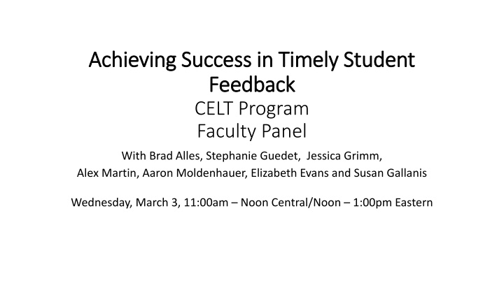 achieving success in timely student achieving n.w