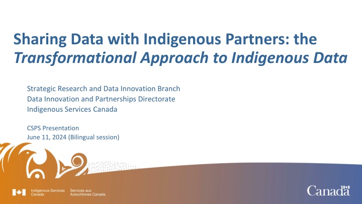 sharing data with indigenous partners n.w