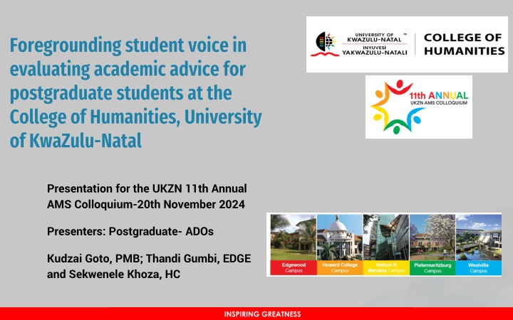 foregrounding student voice in evaluating n.w