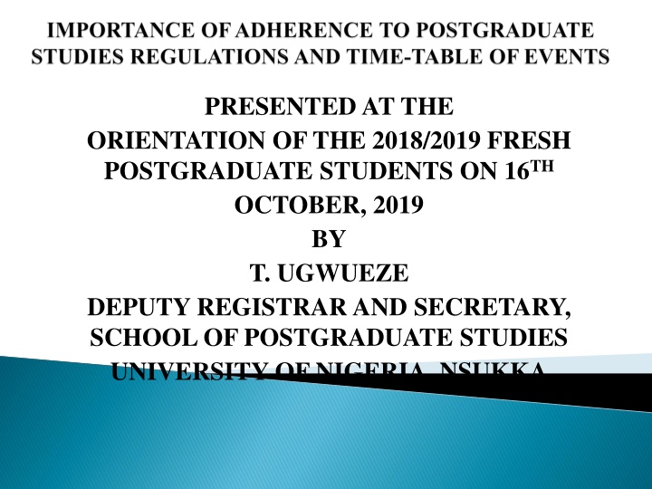 presented at the orientation of the 2018 2019 n.w