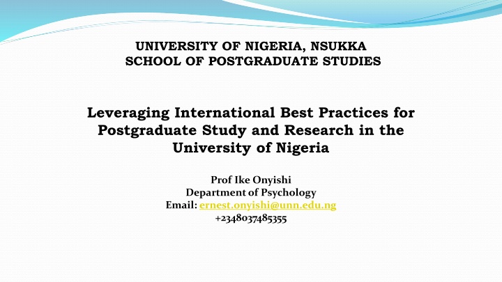 university of nigeria nsukka school n.w