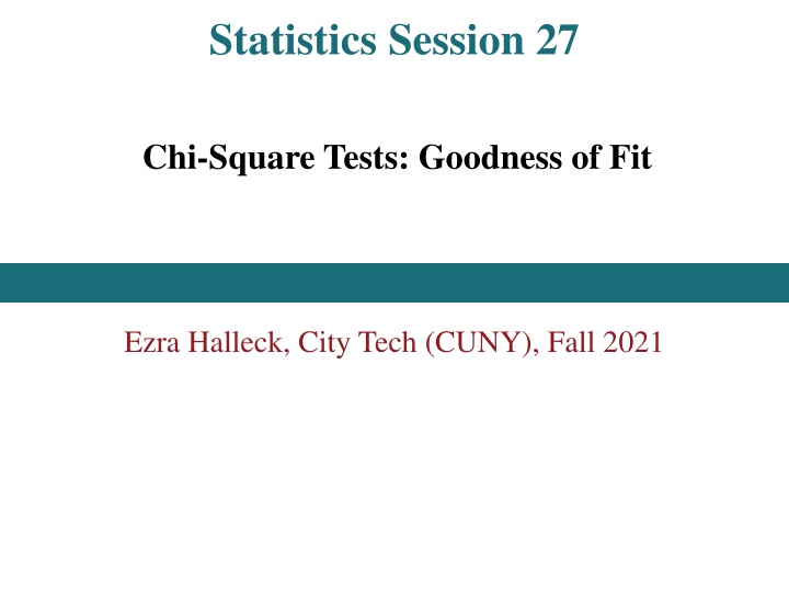 statistics session 27 n.w