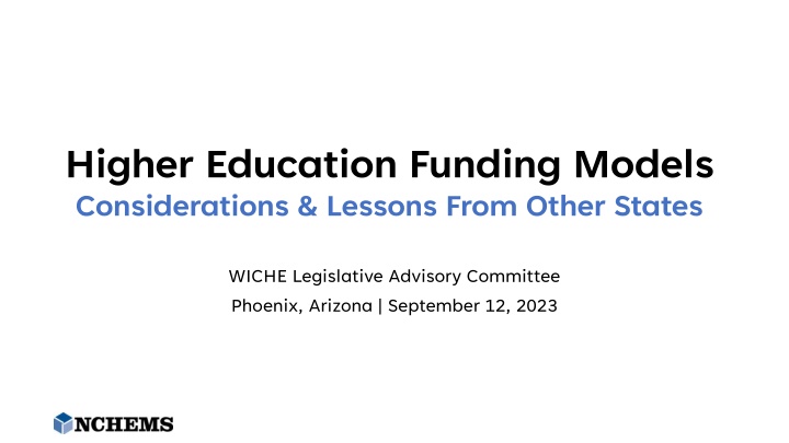 Lessons in Higher Education Funding Models