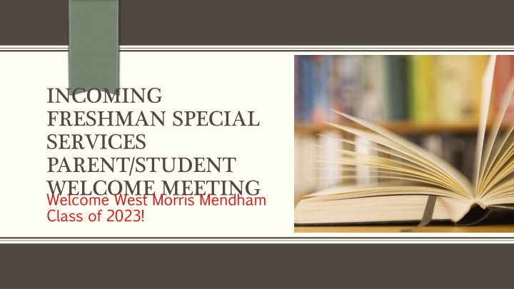 incoming freshman special services parent student n.w