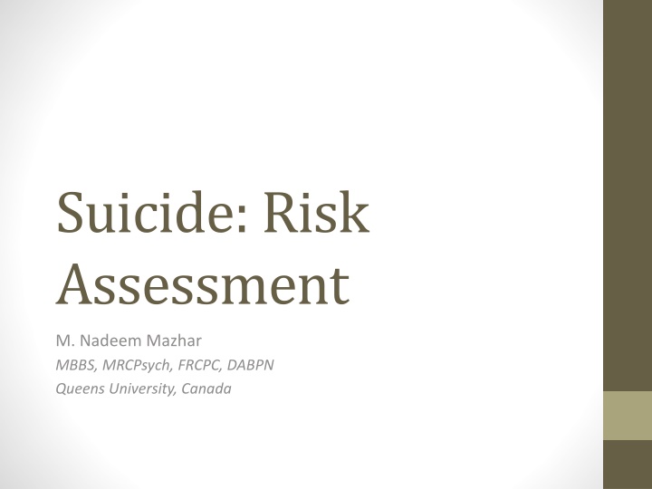 suicide risk assessment n.w