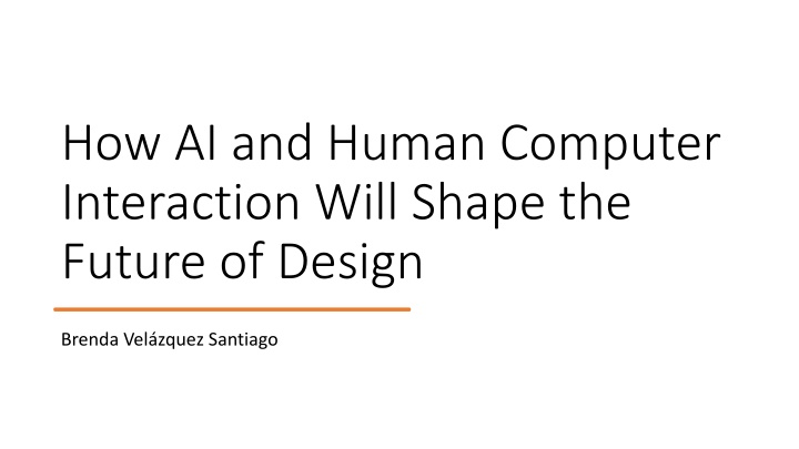 how ai and human computer interaction will shape n.w
