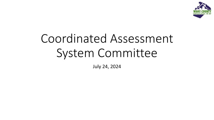 coordinated assessment system committee n.w