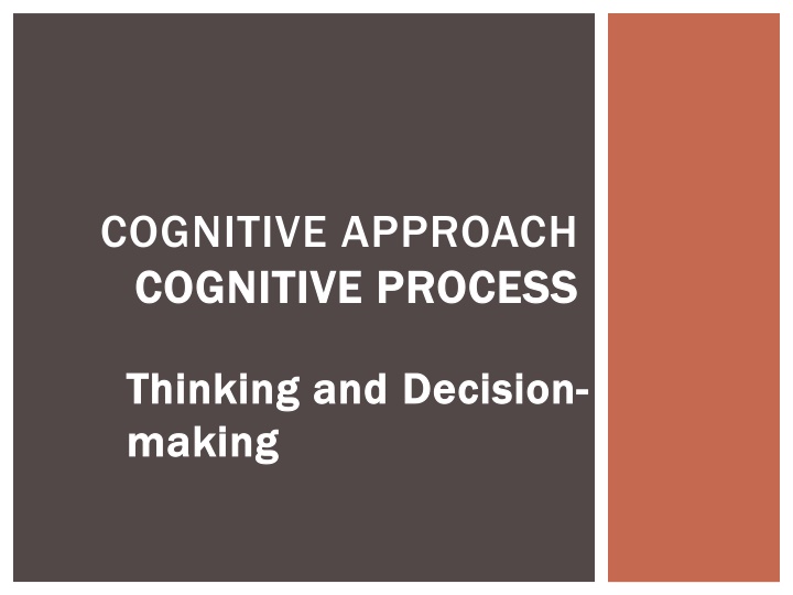 cognitive approach cognitive process cognitive n.w