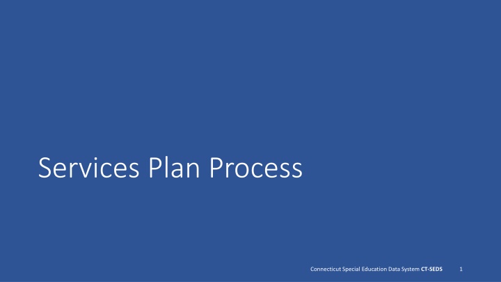 services plan process n.w