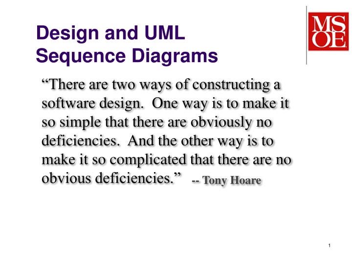 design and uml sequence diagrams n.w