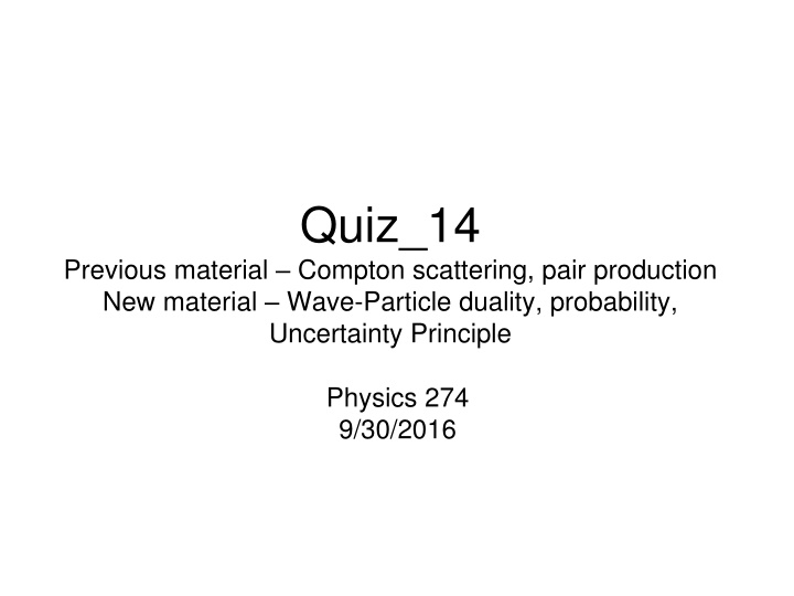 quiz 14 n.w