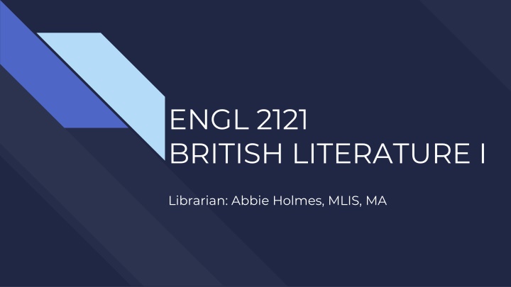 engl 2121 british literature i n.w