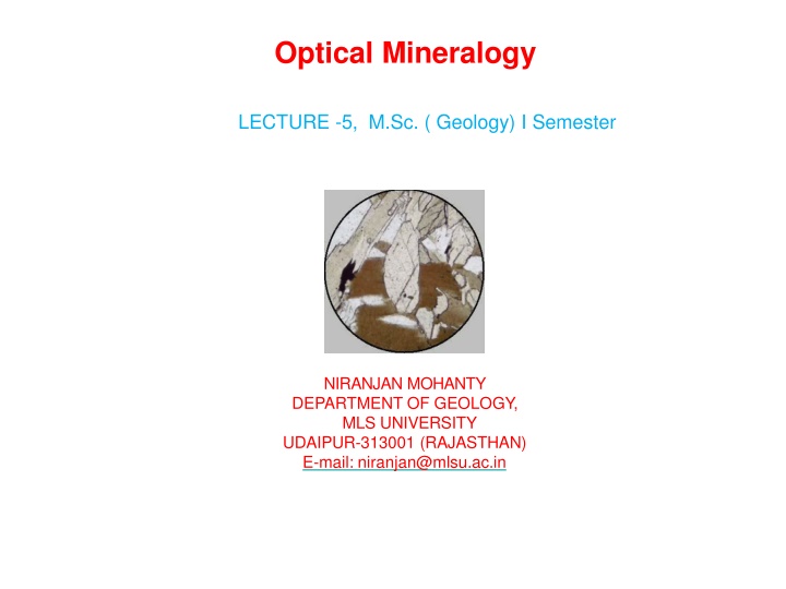 optical mineralogy n.w