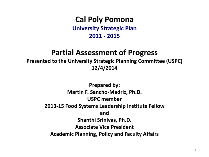cal poly pomona university strategic plan 2011 n.w
