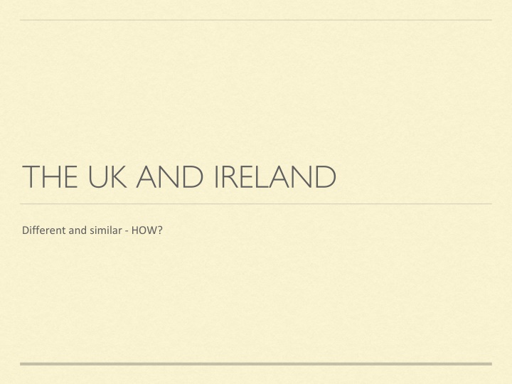 the uk and ireland n.w