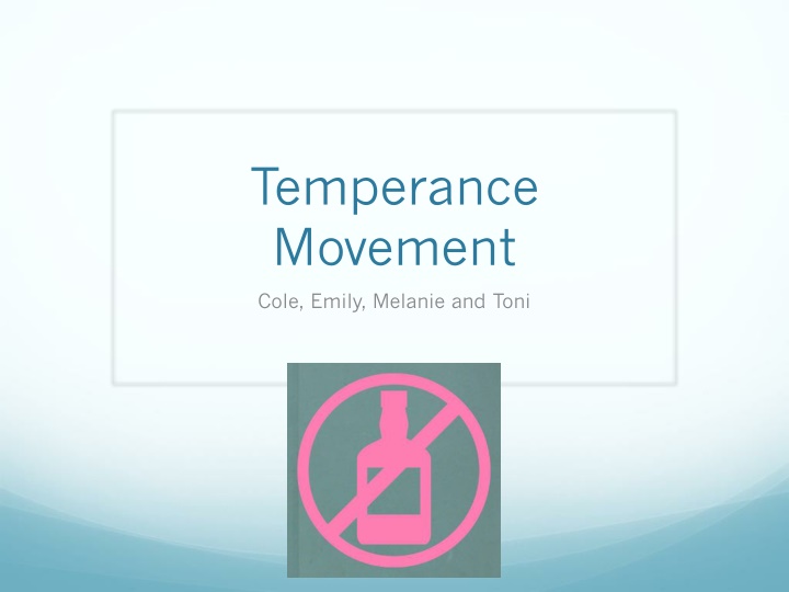 temperance movement n.w