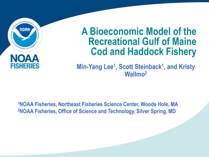 a bioeconomic model of the recreational gulf n.w