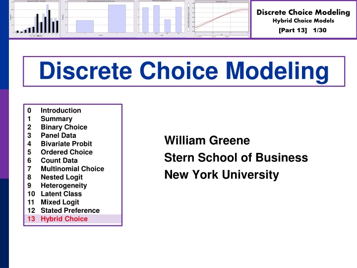 discrete choice modeling hybrid choice models n.w