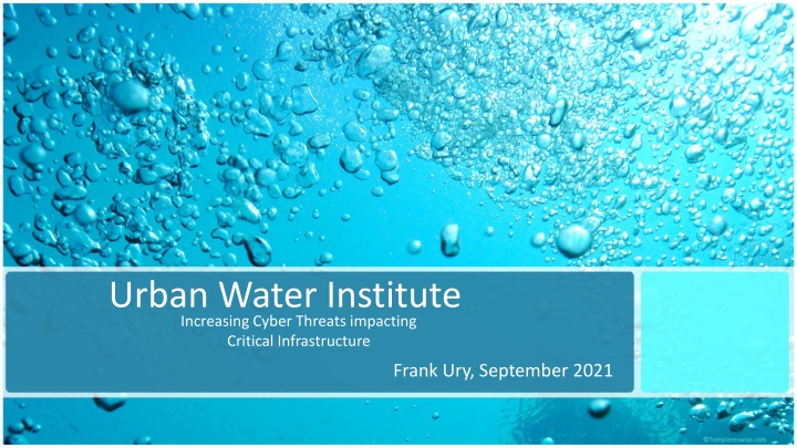 urban water institute increasing cyber threats n.w