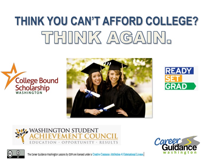think you can t afford college think again think n.w