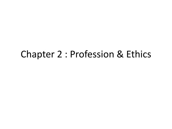 chapter 2 profession ethics n.w