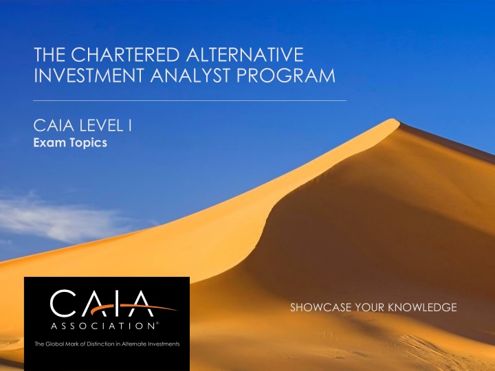 the chartered alternative investment analyst n.w