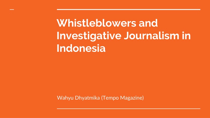 whistleblowers and investigative journalism n.w