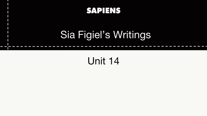 Empowering Voices: Themes in Sia Figiel's Works
