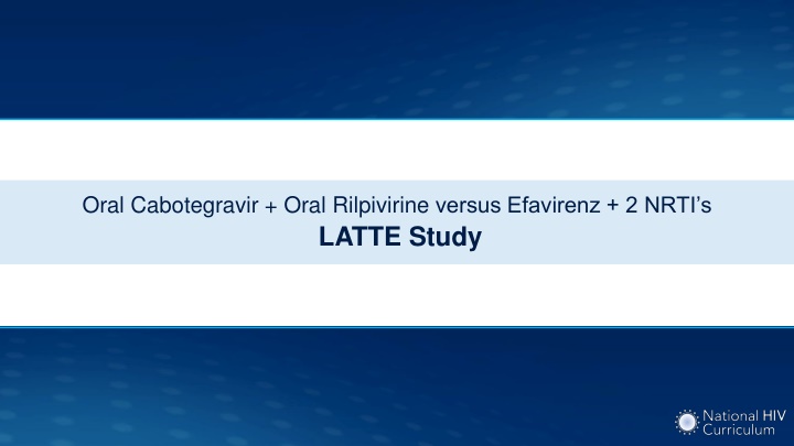 oral cabotegravir oral rilpivirine versus n.w