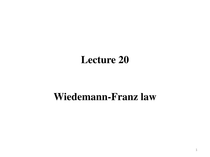 lecture 20 n.w