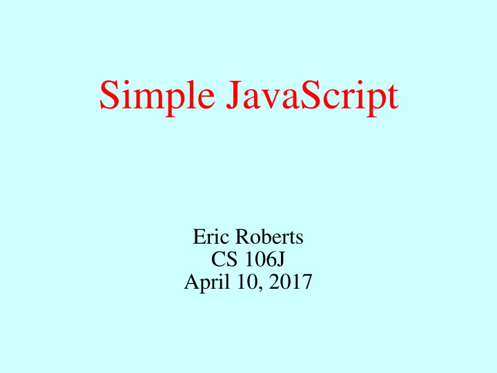 simple javascript n.w