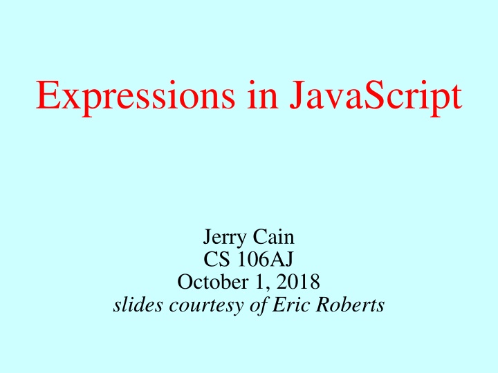 expressions in javascript n.w