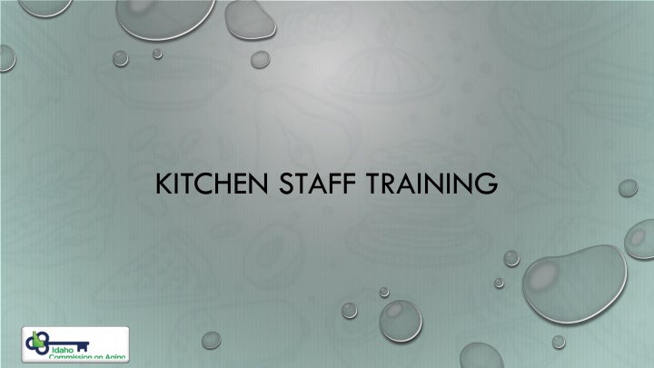 kitchen staff training n.w