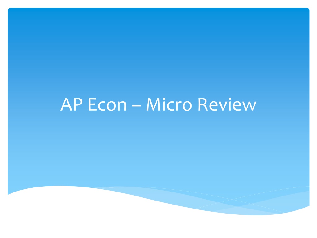 ap econ micro review n.w