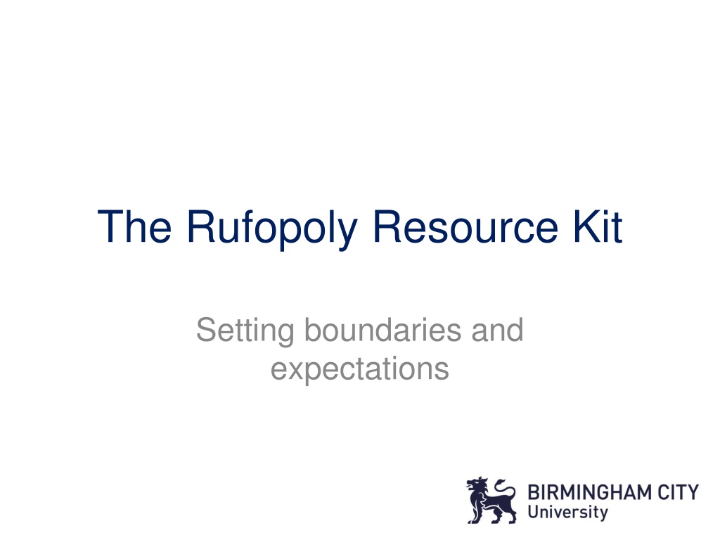 the rufopoly resource kit n.w