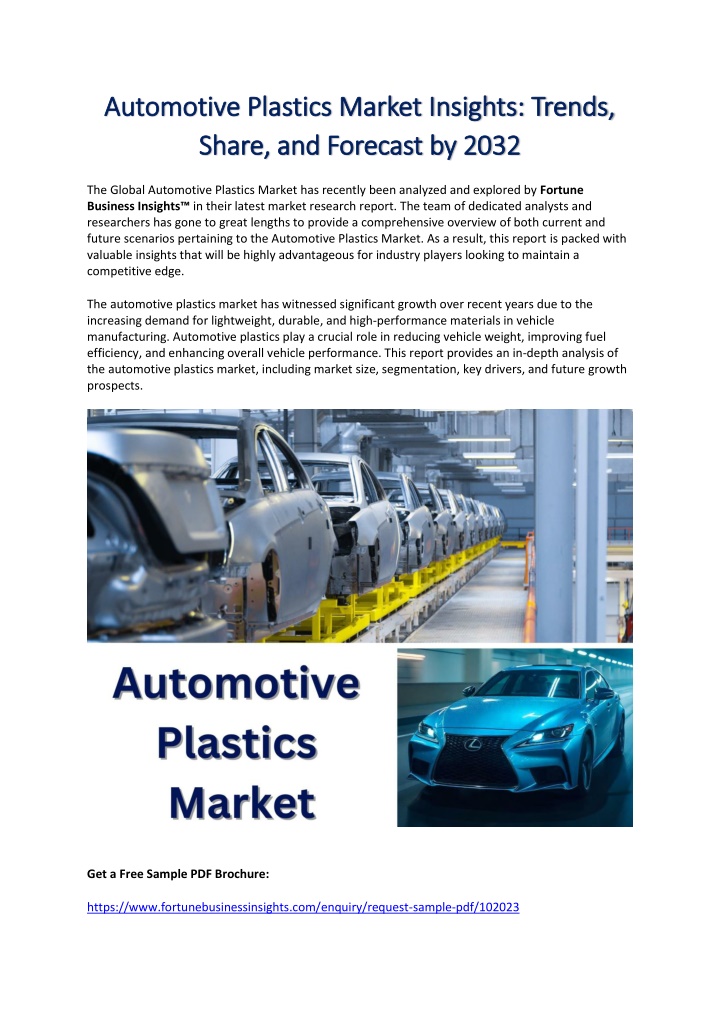 automotive plastics market insights trends n.w