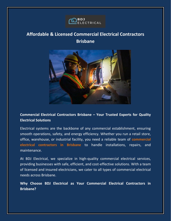 affordable licensed commercial electrical n.w