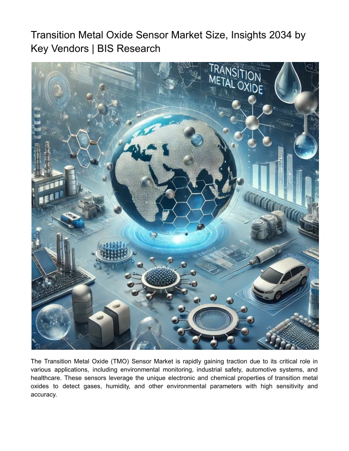 transition metal oxide sensor market size n.w