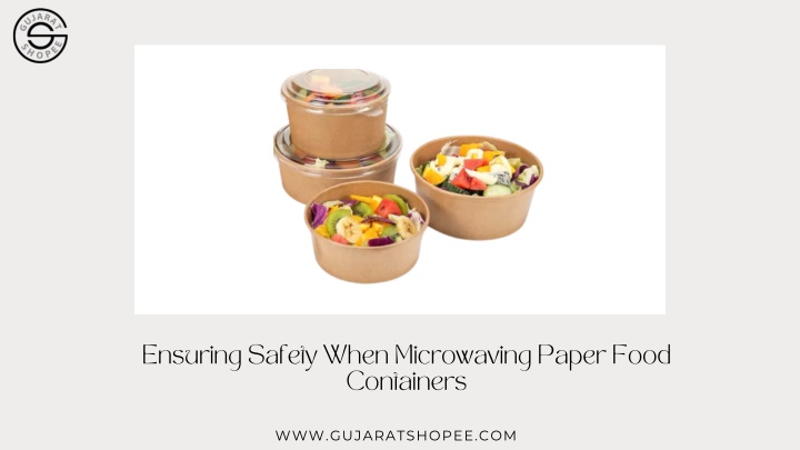ensuring safety when microwaving paper food n.w