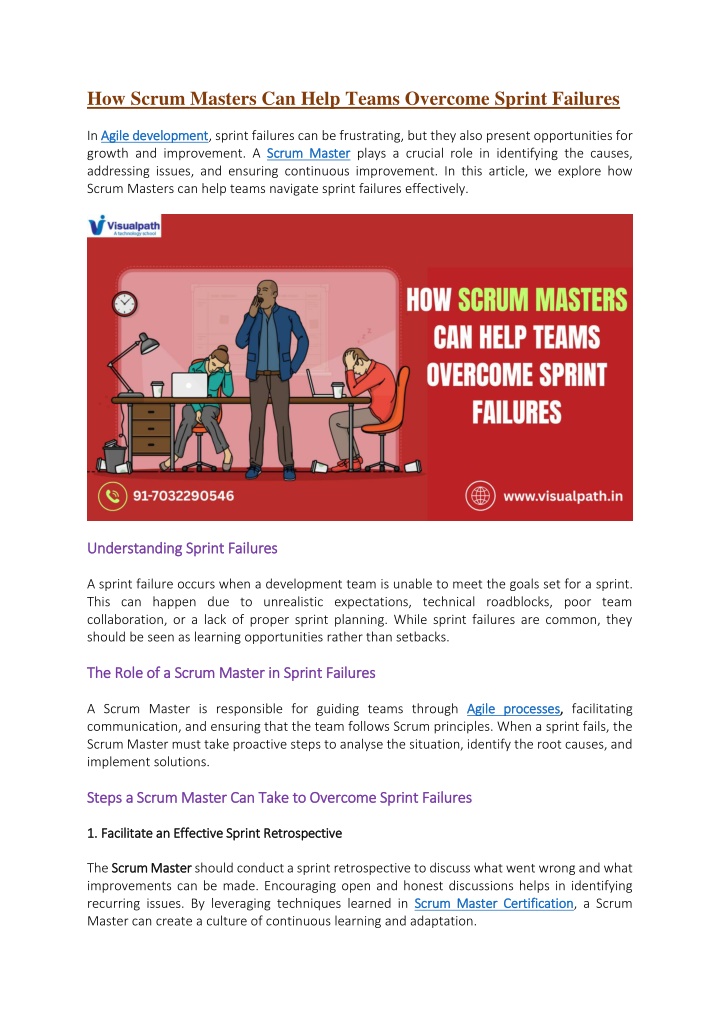 how scrum masters can help teams overcome sprint n.w