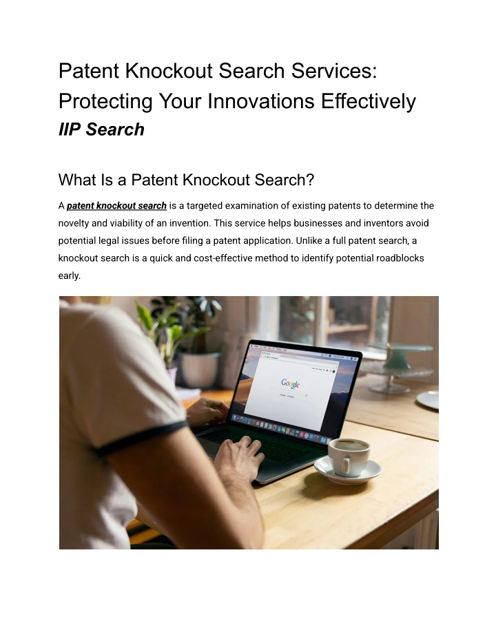 patent knockout search services protecting your n.w
