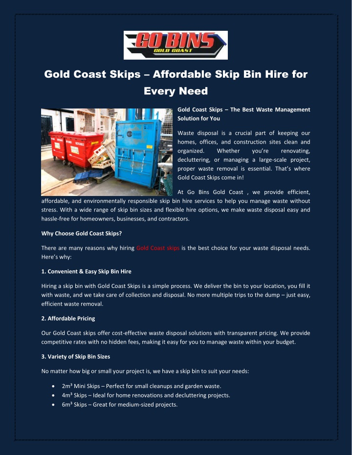 gold coast skips affordable skip bin hire n.w