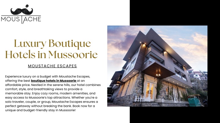 luxury boutique hotels in mussoorie n.w