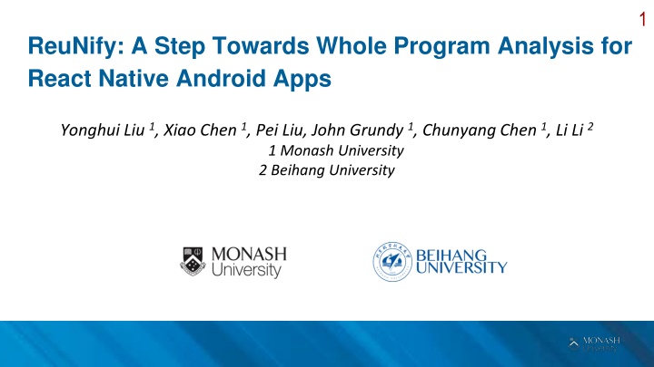ReuNify: A Comprehensive Analysis of React Native Android Apps