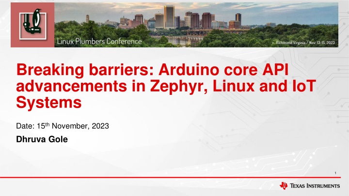 Advancements in Arduino Core API with Zephyr and Linux for IoT Systems