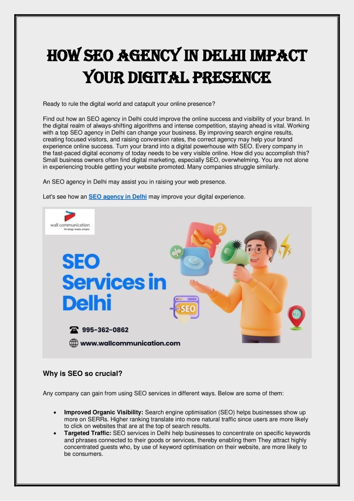 how seo agency in delhi impact how seo agency n.w