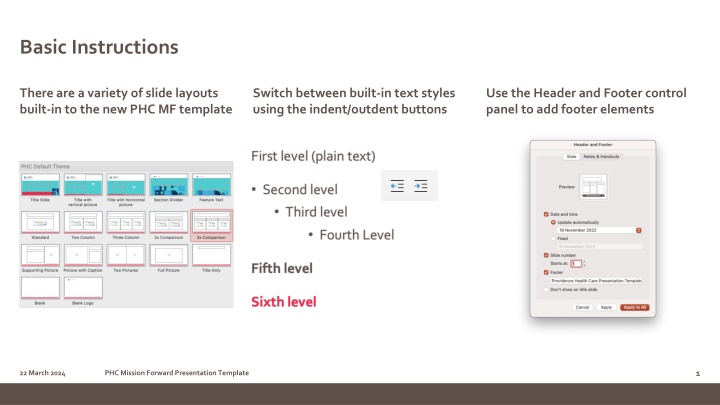 Presentation Template Tips and Examples