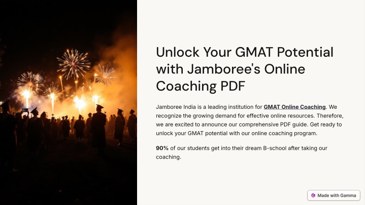 unlock your gmat potential with jamboree s online n.w