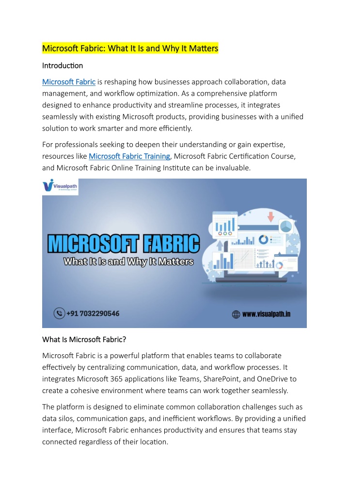 microsoft fabric what it is and why it matters n.w
